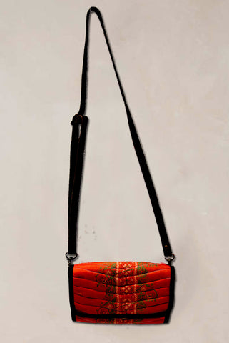 Accordion Wallet Orange Pattern