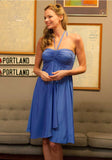 Bella Blue Crepe Dress