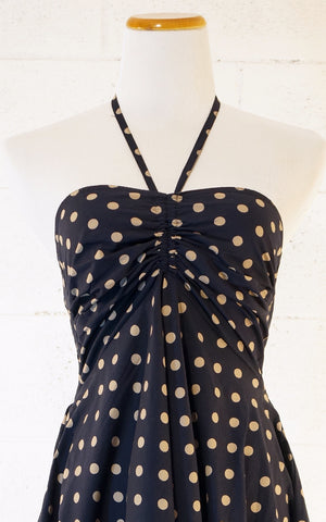 Bella  Khaki Polka  Dress