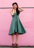 Bella Turquoise Polka Dress