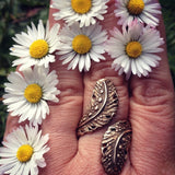 Cielo Feather Wrap Ring