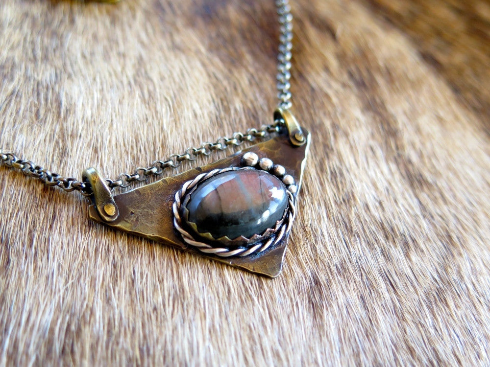 Labradorite Geo Necklace