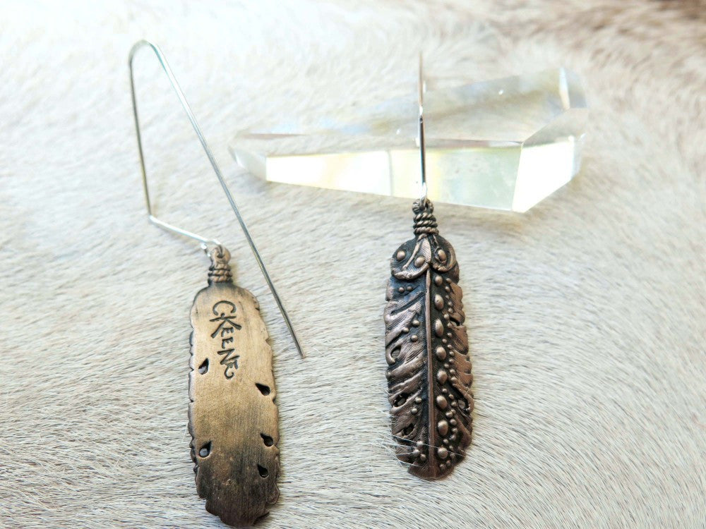 Cielo Feather Earrings