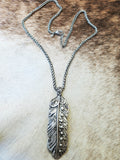 Cielo Feather Necklace (Sterling Silver)