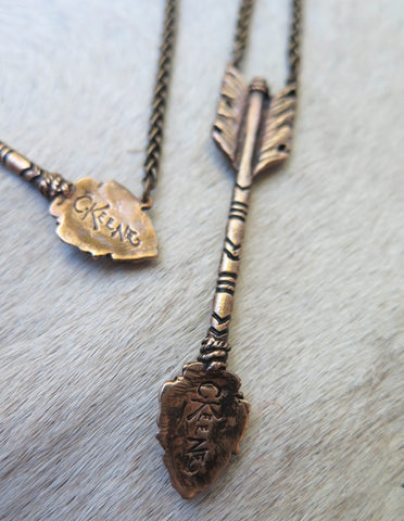 Painted Arrow Necklace